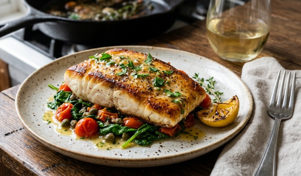 Gordon Ramsay’s Best Tender Pan-Seared Halibut Recipe
